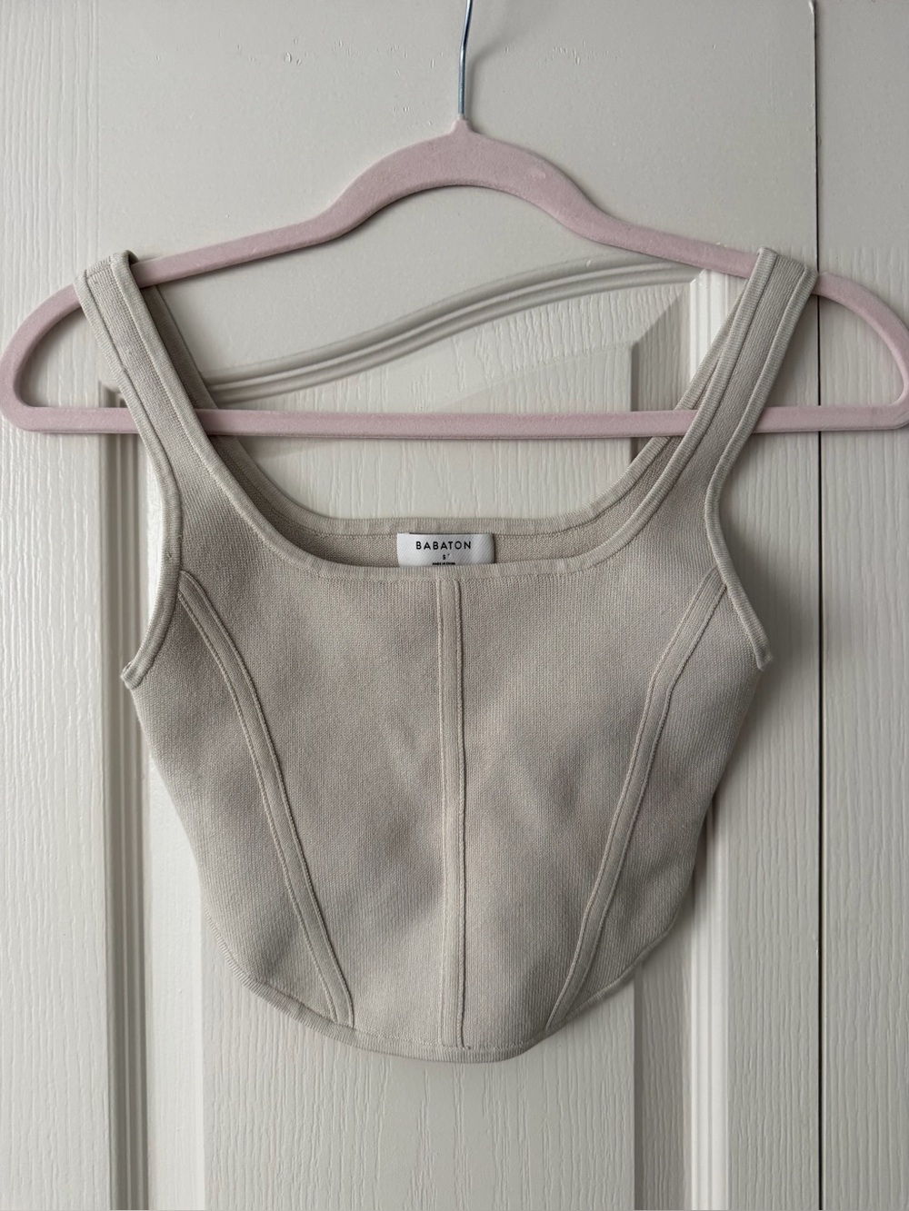 Aritzia Babaton sculpt knit bustier tank size small